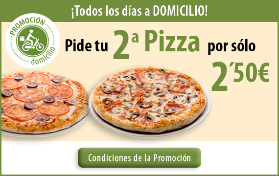 Pide tu 2ª pizza